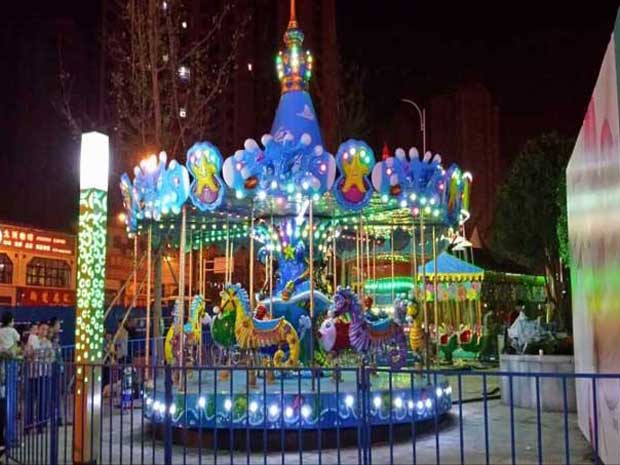 Kiddie ride carousel