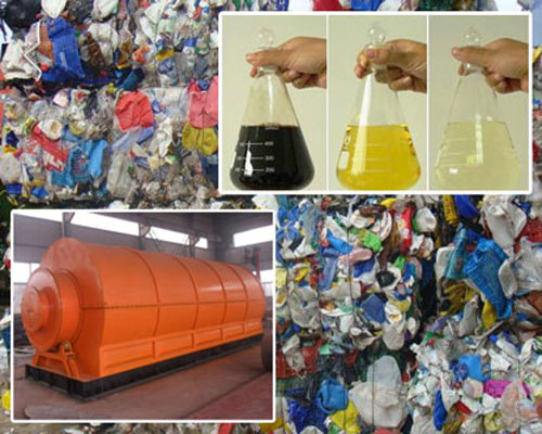 pyrolysis of waste plastic into fuel