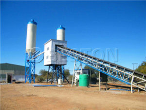 stationary concrete batching plant