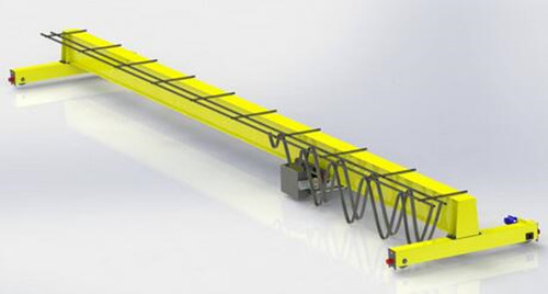 All that the crane operator has to do is move the crane to the correct location in the building and position the trolley directly over the load that needs to be lifted.