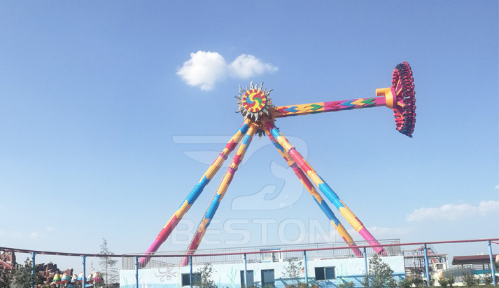 Thrill pendulum amusement ride